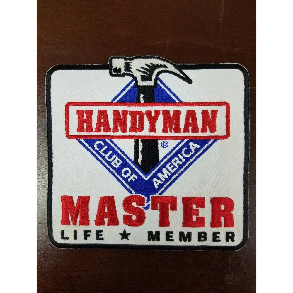 Handyman Club Of America Life Member Fabric Patch Embroider Vintage Set Of 4